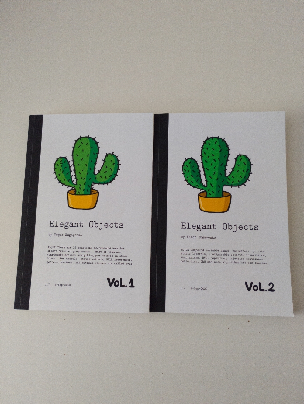 Elegant Objects Vol.1 & Vol.2 by Yegor Bugayenko